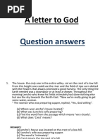 A letter to God-Q & A