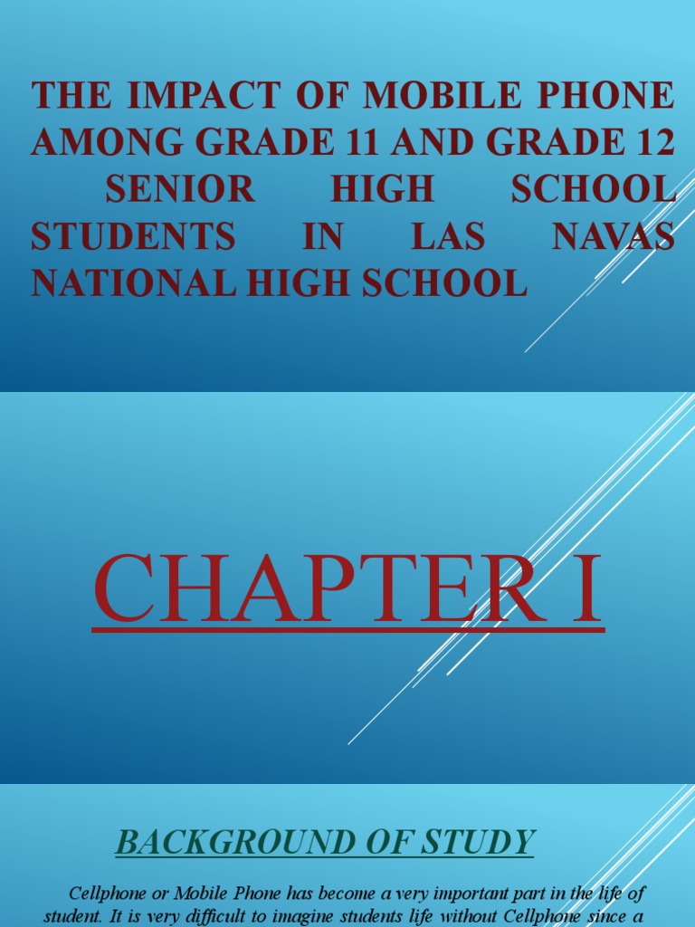 The Impact of Mobile Phone Addiction Among High School Students | PDF ...