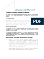 Contrato de Consignación Mercantil