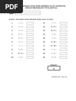 Soalan Kuiz Matematik Tahun 5