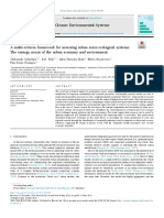 A Multi-Criteria Framework For Assessing Urban Socio-Ecological Systems: The Emergy Nexus of The Urban Economy and Environment