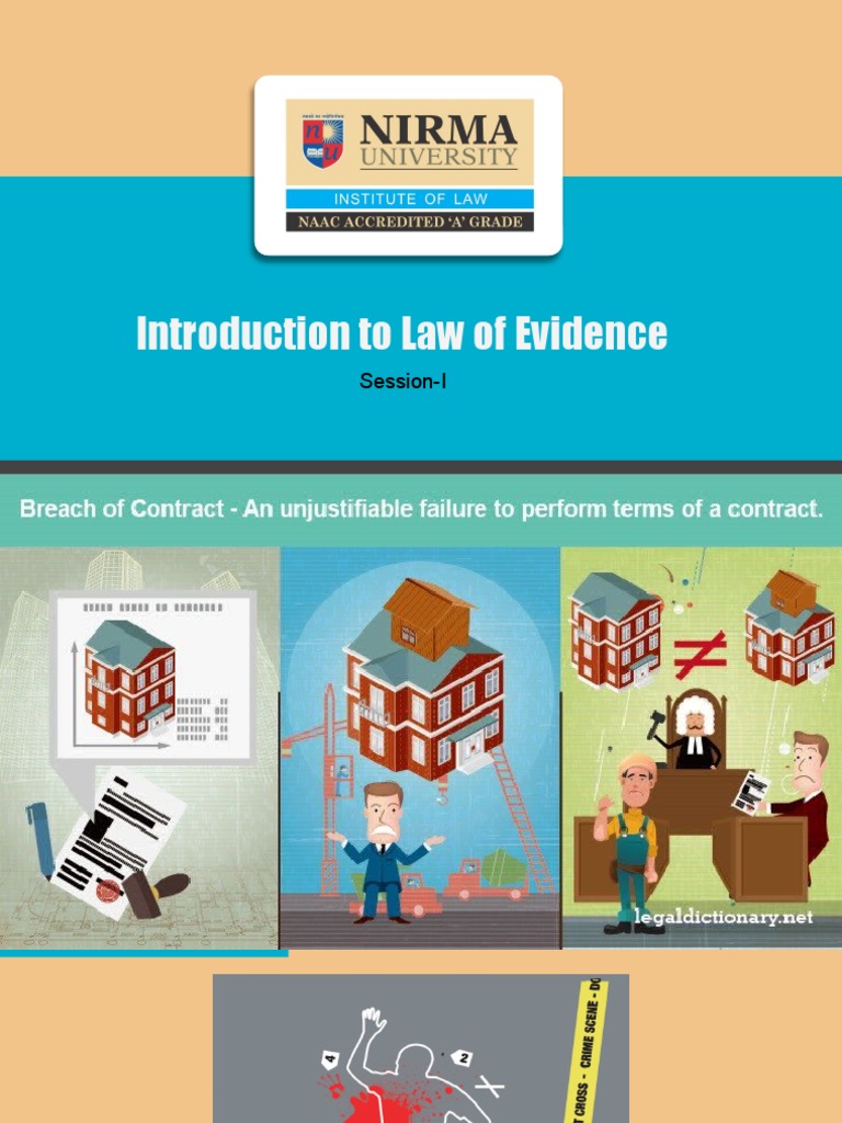 Introduction To Law of Evidence PDF Evidence (Law) Evidence