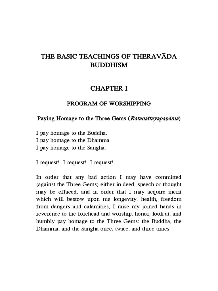 The basic teachings of theravada buddhism pdfdrive pdf gautama