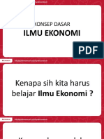 Konsep Dasar Ilmu Ekonomi