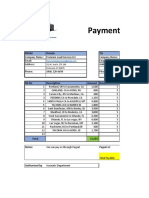 Payment Invoice: From Details TO
