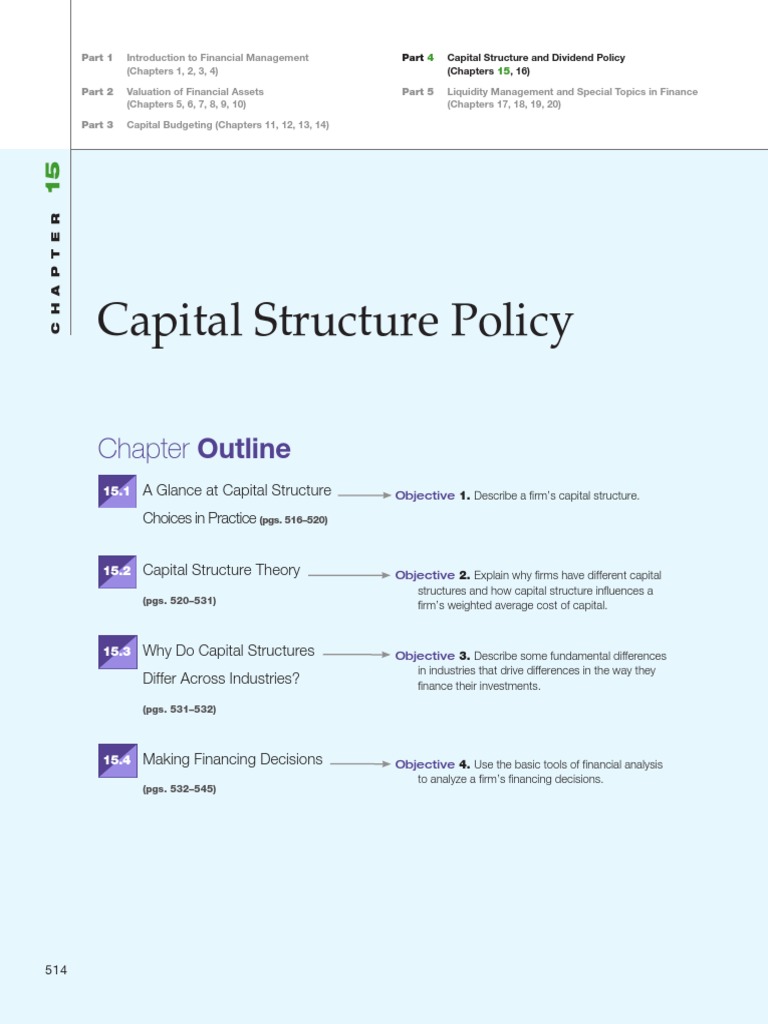 Capital Structure And Leverage Pdf Capital Structure Debt