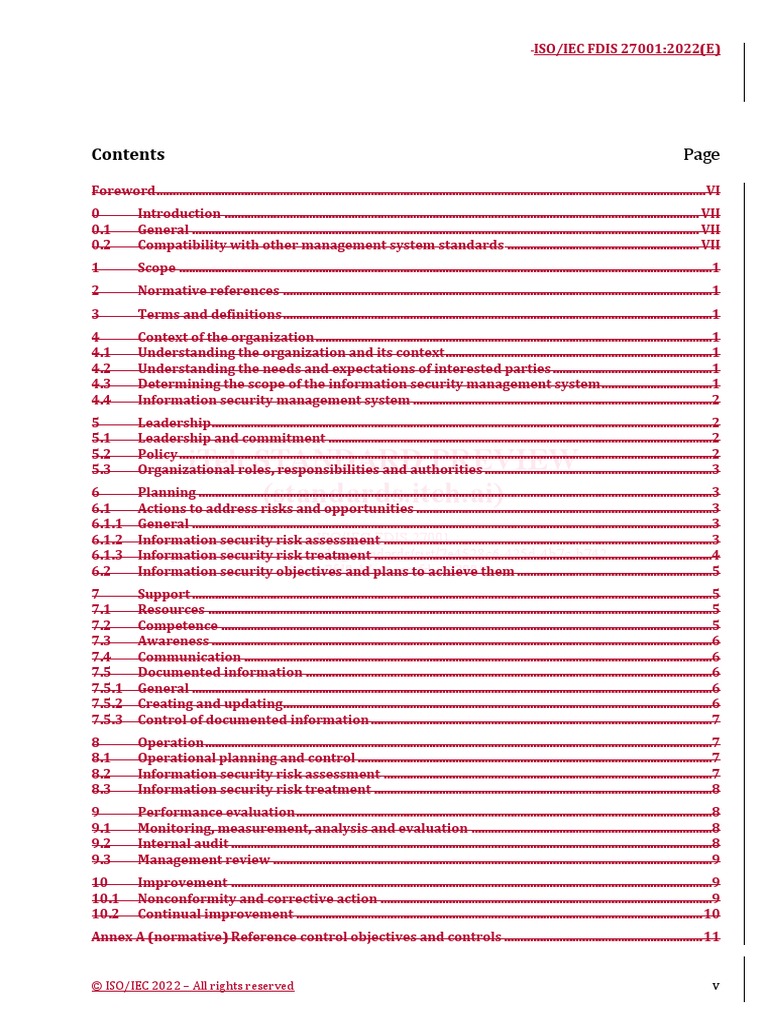 Iso - Iec Fdis 27001 - Redline Iso - Iec Fdis 27001 | PDF | Information ...