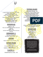 Regular Menu