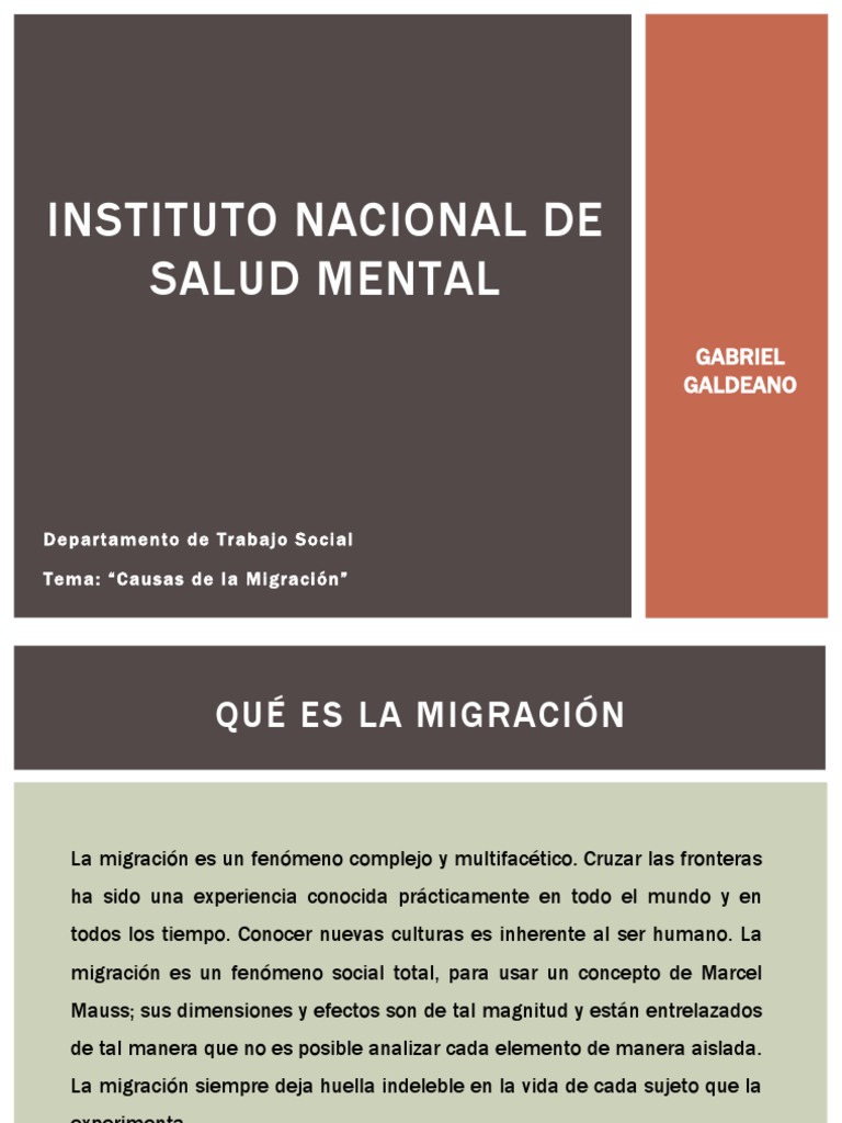 Causas y Consecuencias de la Migración | PDF | Dolor | Migración humana