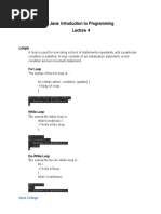 Java Lecture 4