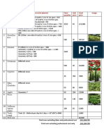 Planting Plan and Cost Estimates for Various Tree Types