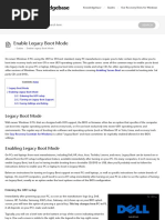 Enable Legacy Boot Mode