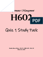 PM - Quiz 1 - Study Pack
