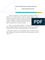 Curso Pedagogia EAD discute Projeto Político Pedagógico