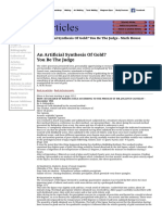 An Artificial Synthesis Of Gold_ You Be The Judge - Mark House