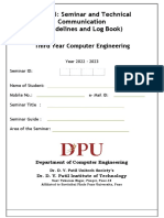 Seminar Log Book - Computer Engineering - SPPU