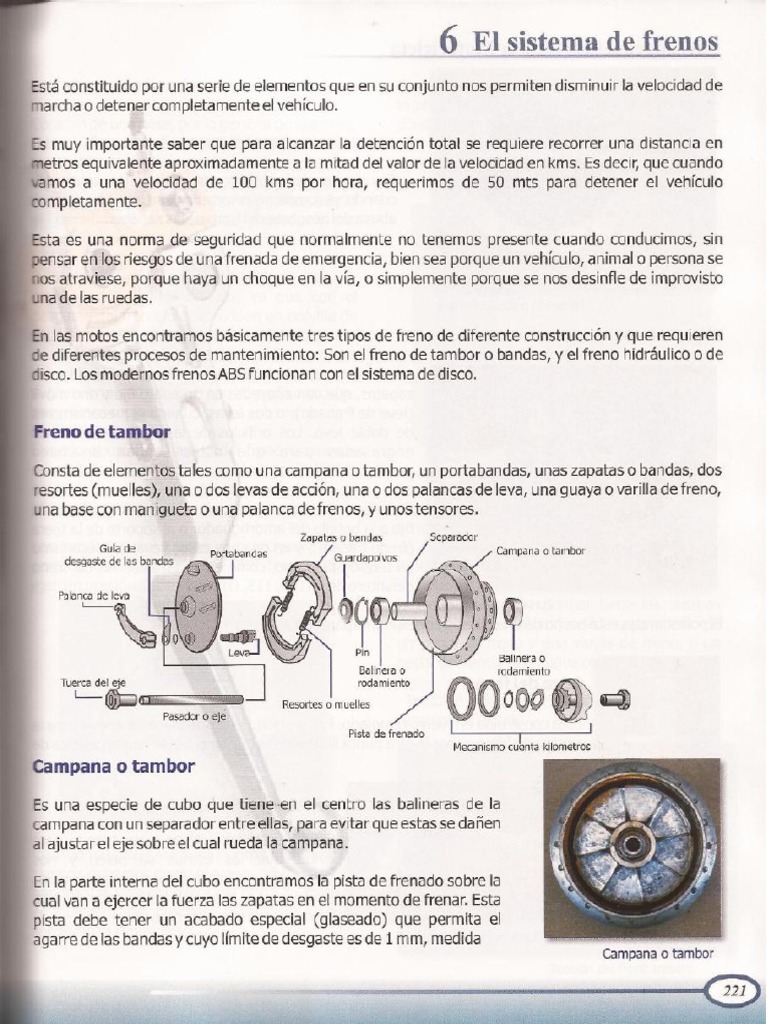 Componentes y Mantenimiento de Frenos | PDF