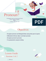 Language - G.7 - What Is A Pronoun?