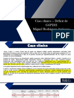 Caso Clínico - Déficit de G6PDH