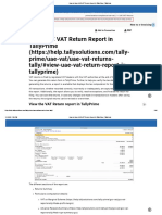 How To View UAE VAT Return Report in TallyPrime