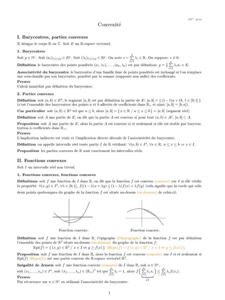 Inégalités de convexité et fonctions convexes PDF Zéro d'une — free download