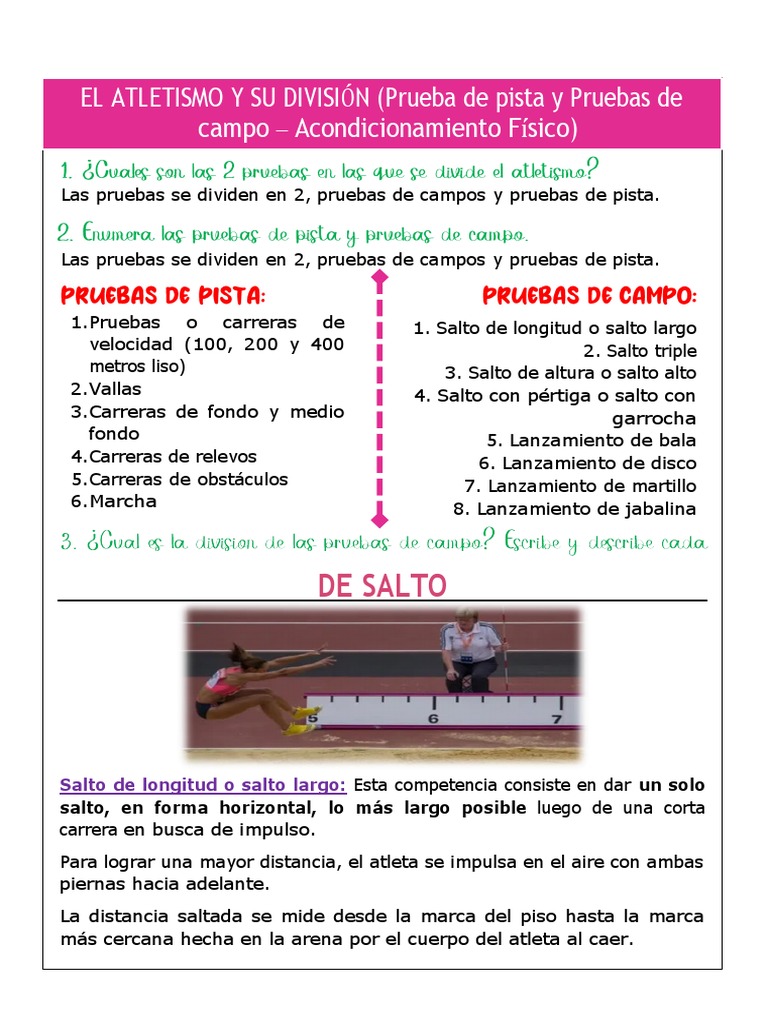 Fisica 6 y 7 | PDF | Deporte del atletismo | Juegos de habilidad física