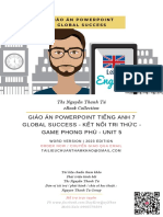 Giáo Án Powerpoint Tiếng Anh 7 Global Success - Kết Nối Tri Thức - Game Phong Phú - Unit 5