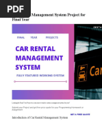 Car Rental Management System