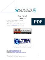 XRSound User Manual
