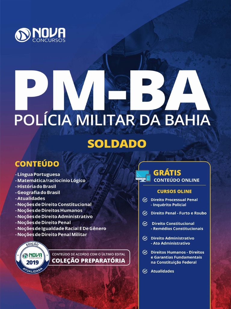 Apostila PM Ba 2019 | PDF | Estresse (Linguística) | Sílaba