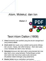 Materi 2 - Atom, Molekul, Dan Ion