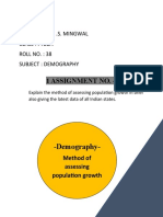 Assessing population growth in India