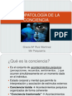Psicopatología de La Conciencia: Gracia M Ruiz Martínez Mir Psiquiatría