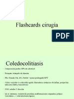 Flashcards cirugía coledocolitiasis