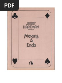 Jerry Hartman - Means and Ends