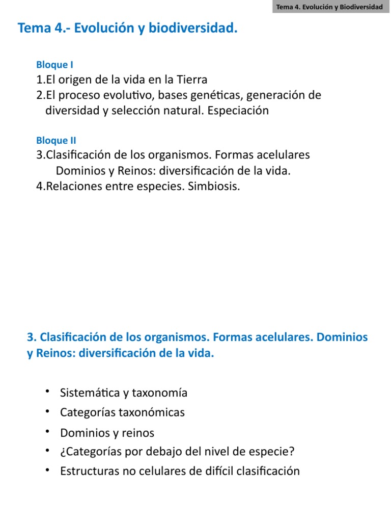 Clasificación y Evolución de Organismos | PDF | Eucariotas | Las bacterias