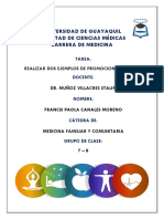 Tarea - Promociones de Salud - Francis Canales - G8