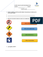 Evaluación Capacitación Seguridad Vial