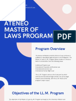 Information Packet - Ateneo Master of Laws (LLM) Program