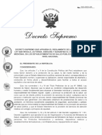 Decreto Supremo N°010-2021-SA