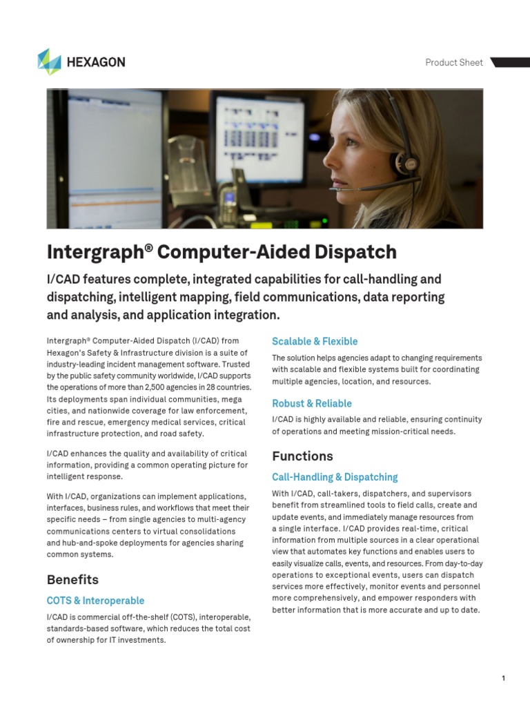 ICAD 9.4 Product Sheet | PDF | Arc Gis | Mobile App