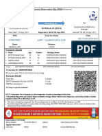 Tamrolipta Exp Second Sitting (2S) : Electronic Reservation Slip (ERS)