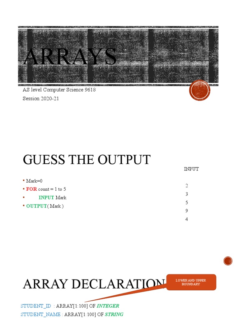 Understanding Arrays in Computer Science | PDF | Array Data Structure ...