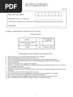 GTS161 Semester Test 2 2019