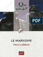 Que Sais-Je - Le Marxisme - Lefebvre Henri