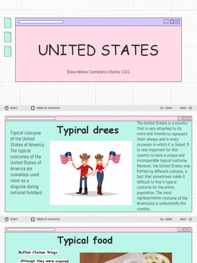 Diapositivas de Estados Unidos PDF Halloween Foods