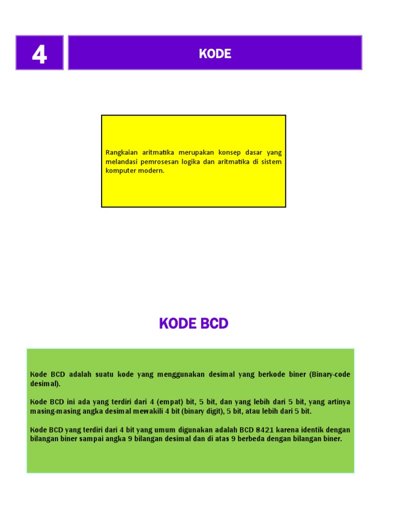 Kode BCD dan Konversi Biner | PDF