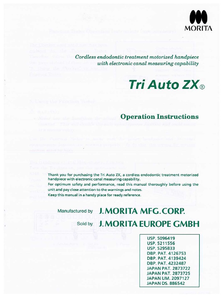 TR-ZX Manual English | PDF