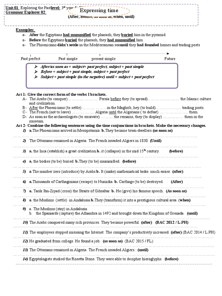 Expressing Time | PDF | Algeria