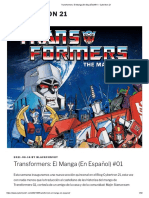 Transformers El Manga (En Español) #01 - Cybertron 21